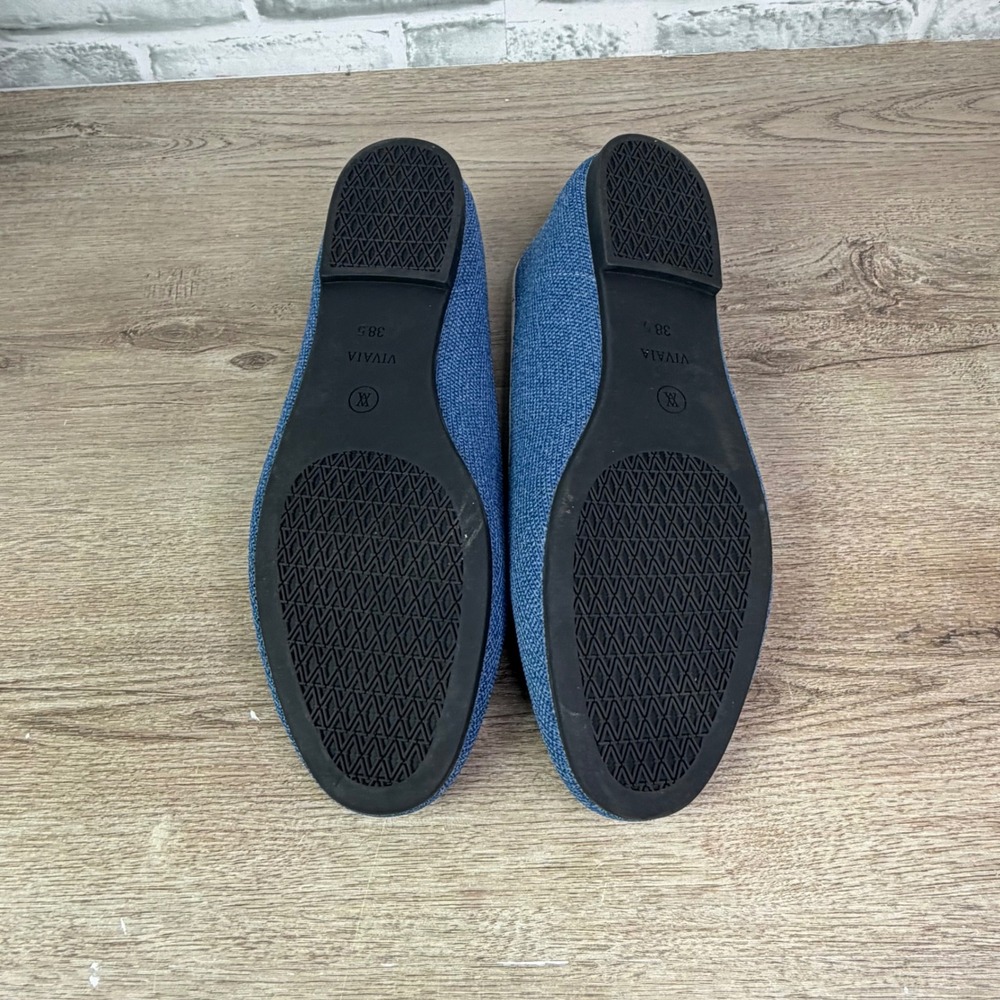 VIVAIA Eillen Pointed-Toe Loafers Horsebit Blue Womens 38.5 - Picture 6 of 7